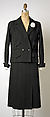 Suit, House of Chanel (French, founded 1910), (a) wool, linen; (b) wool, French