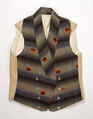 Waistcoat, silk, cotton, French