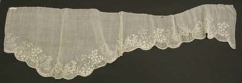 Engageantes, cotton, British