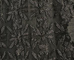 Evening dress, cotton, silk, French