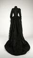 Evening dress, cotton, silk, French