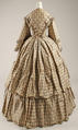 Ensemble, silk, probably British