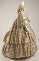 Ensemble, silk, probably British