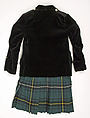 Ensemble, (a) silk, metal
(b) wool, cotton
(c, g) silk
(d, e, i, j) wool
(f) silk
(h) leather, metal, hair
(k, l) metal, glass, Scottish
