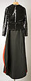 Evening ensemble, Pierre Cardin (French (born Italy), San Biagio di Callalta 1922–2020 Neuilly), silk, sequins, French