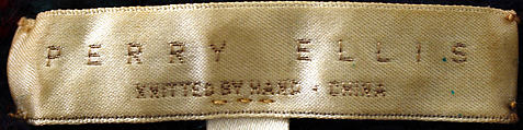 Ensemble, Perry Ellis Sportswear Inc. (American, founded 1978), wool, American