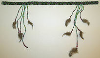 Headband, glass, feathers, American