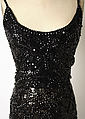 Evening dress, Norman Norell (American, Noblesville, Indiana 1900–1972 New York), silk, plastic, American