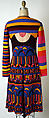 Dress, Stephen Burrows (American, born 1943), wool, leather, American