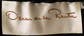 Evening dress, Oscar de la Renta, LLC. (American, founded 1965), synthetic fiber, American