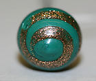 Hatpin, metal, glass, American or European
