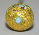 Hatpin, metal, glass, American or European