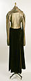 Evening coat, silk, lamé, American or European