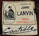Suit, House of Lanvin (French, founded 1889), wool, silk, French