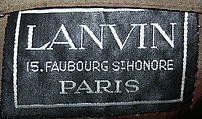 Suit, House of Lanvin (French, founded 1889), wool, French