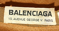 Hat, House of Balenciaga (French, founded 1937), straw, French
