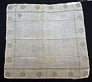Handkerchief, cotton, American or European