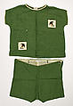 Ensemble, linen, probably French