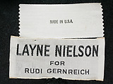 Evening ensemble, Rudi Gernreich (American (born Austria), Vienna 1922–1985 Los Angeles, California), cotton, plastic, felt, feather, American