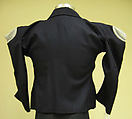 Suit, Vivienne Westwood (British, 1941–2022), wool, cotton, horn, synthetic fiber, British
