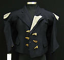 Suit, Vivienne Westwood (British, 1941–2022), wool, cotton, horn, synthetic fiber, British