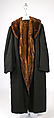 Overcoat, wool, fur, American