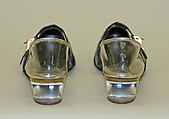 Pumps, Herbert Levine Inc. (American, founded 1949), leather, plastic (vinyl, acrylic), metal, American