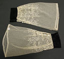 Undersleeves, silk, American or European