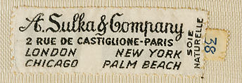Wedding ensemble, (a, b) Paul Portes, Paris (French), (a, b) wool; (c, d, g, i–k) cotton; (e, f, l, m) silk; (h) leather; (n) beaver, French