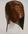 Hat, James Galanos (American, Philadelphia, Pennsylvania, 1924–2016 West Hollywood, California), leather, American