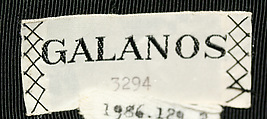 Hat, James Galanos (American, Philadelphia, Pennsylvania, 1924–2016 West Hollywood, California), leather, American