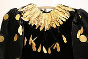 Evening dress, House of Givenchy (French, founded 1952), silk (probably), feathers, French