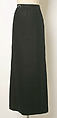 Evening ensemble, Yves Saint Laurent (French, founded 1961), (a) silk, glass, plastic; (b) silk, French