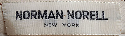 Evening dress, Norman Norell (American, Noblesville, Indiana 1900–1972 New York), silk, glass, American