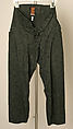 Trousers, Vivienne Westwood (British, 1941–2022), cotton, British