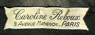 Hat, Caroline Reboux (French, active 1870–1956), fur, wool, French