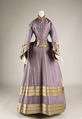 Dress, silk, probably British