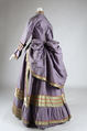 Dress, silk, probably British