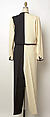 Ensemble, Yves Saint Laurent (French, founded 1961), (a, b) wool; (c) silk; (d) cotton, leather, French