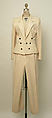 Ensemble, (a, b) Yves Saint Laurent (French, founded 1961), wool, leather, French