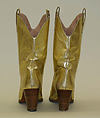 Cowboy boots, Yves Saint Laurent (French, founded 1961), leather, French