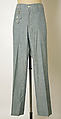 Trousers, Ralph Lauren (American, born 1939), cotton, American