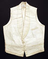 Waistcoat, silk, cotton, American or European