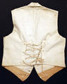 Waistcoat, silk, cotton, American or European