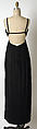 Evening dress, James Galanos (American, Philadelphia, Pennsylvania, 1924–2016 West Hollywood, California), silk, American