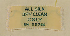 Ensemble, (f, g) House of Dior (French, founded 1946), wool, silk, American