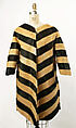 Coat, Frank Stella (American, Malden, Massachusetts 1936–2024 New York), fur, silk, American