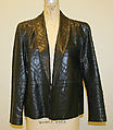 Jacket, Calvin Klein, Inc. (American, founded 1968), leather, American