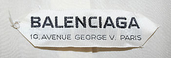 Ensemble, House of Balenciaga (French, founded 1937), wool, linen, silk, French