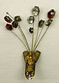 Clip, House of Chanel  French, metal, glass, French